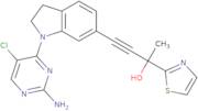 4-[1-(2-Amino-5-chloro-pyrimidin-4-yl)-2,3-dihydro-1H-indol-6-yl]-2-thiazol-2-yl-but-3-yn-2-ol