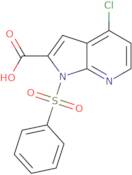 4-Chloro-1-(phenylsulfonyl)-1H-pyrrolo[2,3-b]pyridine-2-carboxylic acid