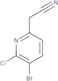 2-(5-Bromo-6-chloropyridin-2-yl)acetonitrile