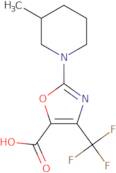 2-(3-Methylpiperidin-1-yl)-4-(trifluoromethyl)oxazole-5-carboxylic acid