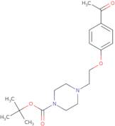 4-[2-(4-tert-Butoxycarbonylpiperazin-1-yl)ethoxy]acetophenone