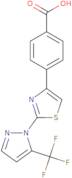 4-{2-[5-(Trifluoromethyl)-1H-pyrazol-1-yl]-1,3-thiazol-4-yl}benzoic acid