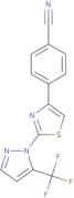 4-{2-[5-(Trifluoromethyl)-1H-pyrazol-1-yl]-1,3-thiazol-4-yl}benzonitrile