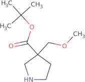 tert-Butyl 3-(methoxymethyl)pyrrolidine-3-carboxylate