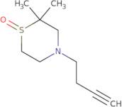 4-(But-3-yn-1-yl)-2,2-dimethylthiomorpholine 1-oxide