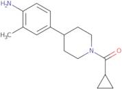 (4-(4-amino-3-methylphenyl)piperidin-1-yl)(cyclopropyl)methanone