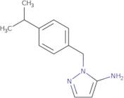 1-{[4-(Propan-2-yl)phenyl]methyl}-1H-pyrazol-5-amine