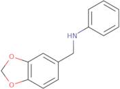N-(1,3-Dioxaindan-5-ylmethyl)aniline
