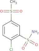 2-Chloro-5-methanesulfonylbenzene-1-sulfonamide