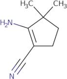 2-Amino-3,3-dimethylcyclopent-1-ene-1-carbonitrile