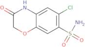 6-Chloro-3-oxo-3,4-dihydro-2H-1,4-benzoxazine-7-sulfonamide