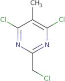 4,6-Dichloro-2-(chloromethyl)-5-methylpyrimidine