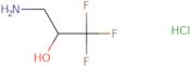 3-Amino-1,1,1-trifluoropropan-2-ol hydrochloride