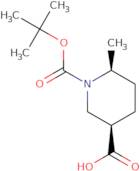 rac-(3R,6S)-1-[(tert-butoxy)carbonyl]-6-methylpiperidine-3-carboxylic acid, cis