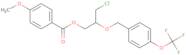 (R)-3-Chloro-2-((4-(trifluoromethoxy)benzyl)oxy)propyl 4-methoxybenzoate