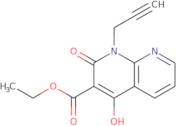 Ethyl 4-hydroxy-2-oxo-1-(prop-2-ynyl)-1,2-dihydro-1,8-naphthyridine-3-carboxylate