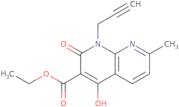 Ethyl 4-hydroxy-7-methyl-2-oxo-1-(prop-2-ynyl)-1,2-dihydro-1,8-naphthyridine-3-carboxylate