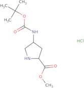 (2S,4R)-Methyl 4-((tert-butoxycarbonyl)amino)pyrrolidine-2-carboxylate hydrochloride