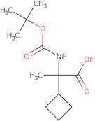 2-{[(tert-Butoxy)carbonyl]amino}-2-cyclobutylpropanoic acid