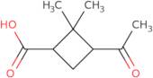 rac-(1R,3S)-3-Acetyl-2,2-dimethylcyclobutane-1-carboxylic acid