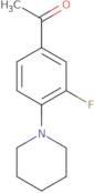 1-[3-Fluoro-4-(piperidin-1-yl)phenyl]ethan-1-one