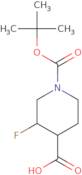 Trans-1-[(tert-butoxy)carbonyl]-3-fluoropiperidine-4-carboxylic acid