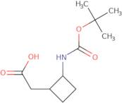 2-[(1S,2R)-2-[(2-Methylpropan-2-yl)oxycarbonylamino]cyclobutyl]acetic acid