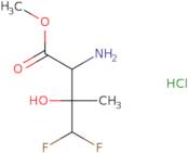 rac-Methyl (2R,3R)-2-amino-4,4-difluoro-3-hydroxy-3-methylbutanoate hydrochloride