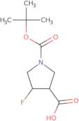 rac-(3R,4R)-1-[(tert-Butoxy)carbonyl]-4-fluoropyrrolidine-3-carboxylic acid