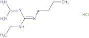 N-Butyl-1-carbamimidamido-N'-ethylmethanimidamide hydrochloride