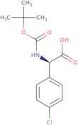 (R)-2-((tert-Butoxycarbonyl)amino)-2-(4-chlorophenyl)acetic acid