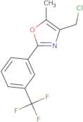 4-(Chloromethyl)-5-methyl-2-[3-(trifluoromethyl)phenyl]-1,3-oxazole