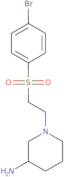 1-[2-(4-Bromobenzenesulfonyl)ethyl]piperidin-3-amine