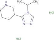 3-[4-(Propan-2-yl)-4H-1,2,4-triazol-3-yl]piperidine dihydrochloride