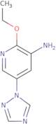 2-Ethoxy-5-(1H-1,2,4-triazol-1-yl)pyridin-3-amine