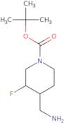 tert-butyl 4-(Aminomethyl)-3-fluoropiperidine-1-carboxylate