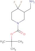 tert-butyl 3-(aminomethyl)-4,4-difluoropiperidine-1-carboxylate