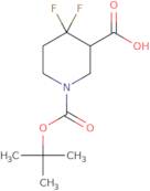 1-[(tert-butoxy)carbonyl]-4,4-difluoropiperidine-3-carboxylic acid