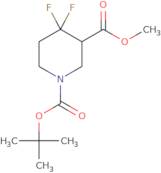 1-tert-Butyl 3-methyl 4,4-difluoropiperidine-1,3-dicarboxylate