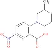 2-(3-Methylpiperidin-1-yl)-5-nitrobenzoic acid