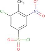 3-Chloro-4-methyl-5-nitrobenzene-1-sulfonyl chloride