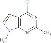 4-Chloro-2,7-dimethyl-7H-pyrrolo[2,3-d]pyrimidine