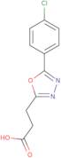 3-[5-(4-Chlorophenyl)-1,3,4-oxadiazol-2-yl]propanoic acid