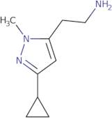 2-(3-Cyclopropyl-1-methyl-1H-pyrazol-5-yl)ethan-1-amine