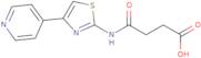 3-{[4-(Pyridin-4-yl)-1,3-thiazol-2-yl]carbamoyl}propanoic acid