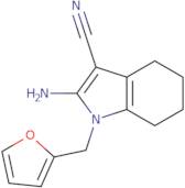 2-Amino-1-(2-furylmethyl)-4,5,6,7-tetrahydro-1H-indole-3-carbonitrile