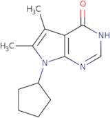 7-Cyclopentyl-5,6-dimethyl-7H-pyrrolo[2,3-d]pyrimidin-4-ol