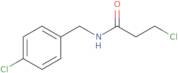 3-Chloro-N-[(4-chlorophenyl)methyl]propanamide