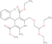 3-Ethyl-5-methyl-4-(2-chlorophenyl)-2-(2,2-diethoxy-ethoxymethyl)-6-methyl-1,4-dihydro-pyridine-3,…