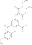 2-[4-(4-Methoxy-phenoxy)-3,5-dinitro-benzylidene]-malonic acid diethyl ester